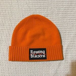 Rowing Blazers Wool/Cashmere Blend Orange Knit Beanie